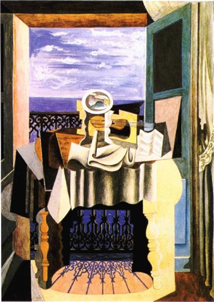 Still Life In Front Of A Window At Saint-Raphael